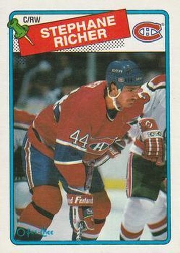 #5 Stephane Richer - Montreal Canadiens - 1988-89 O-Pee-Chee Hockey