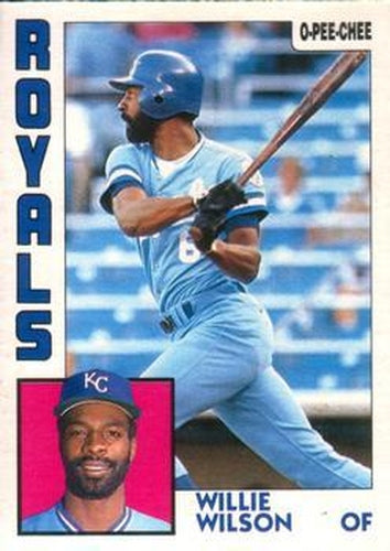#5 Willie Wilson - Kansas City Royals - 1984 O-Pee-Chee Baseball
