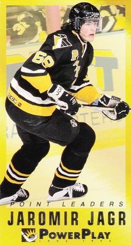 #5 Jaromir Jagr - Pittsburgh Penguins - 1993-94 Fleer PowerPlay Hockey - Point Leaders