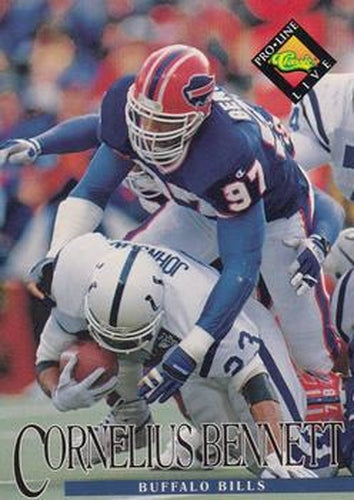 #5 Cornelius Bennett - Buffalo Bills - 1994 Pro Line Live Football