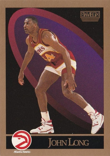#5 John Long - Atlanta Hawks - 1990-91 SkyBox Basketball