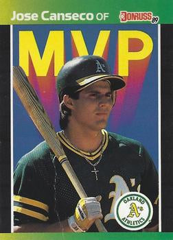 #BC-5 Jose Canseco - Oakland Athletics - 1989 Donruss Baseball - Bonus MVP's