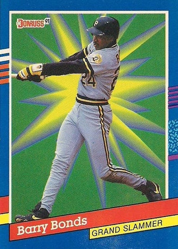 #5 Barry Bonds - Pittsburgh Pirates - 1991 Donruss Baseball - Grand Slammers