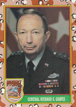 #5 General Richard G. Graves - 1991 Topps Desert Storm