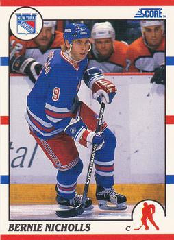 #5 Bernie Nicholls - New York Rangers - 1990-91 Score Hottest and Rising Stars Hockey
