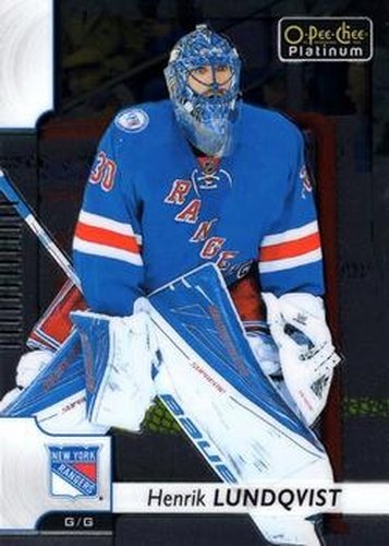 #5 Henrik Lundqvist - New York Rangers - 2017-18 O-Pee-Chee Platinum Hockey