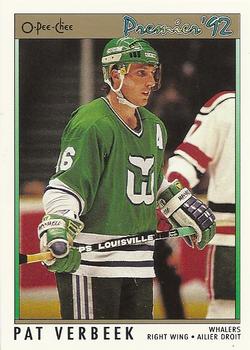 #5 Pat Verbeek - Hartford Whalers - 1991-92 O-Pee-Chee Premier Hockey