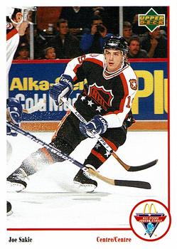 #Mc-5 Joe Sakic - Quebec Nordiques - 1991-92 Upper Deck McDonald's All-Stars Hockey