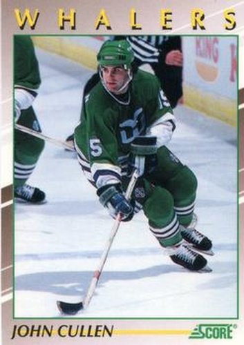 #5 John Cullen - Hartford Whalers - 1991-92 Score Young Superstars Hockey