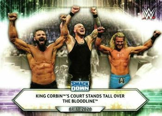 #5 King Corbin's Court Stands Tall Over The Bloodline - 2021 Topps WWE Wrestling