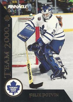 #5 Felix Potvin - Toronto Maple Leafs - 1992-93 Pinnacle Canadian Hockey - Team 2000