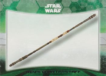 #5 Rey's Quarterstaff - 2015 Topps Star Wars The Force Awakens - Weapons