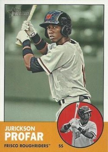 #5b Jurickson Profar - Frisco Roughriders - 2012 Topps Heritage Minor League Baseball