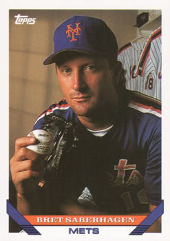 #600 Bret Saberhagen - New York Mets - 1993 Topps Baseball