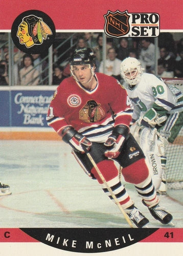 #600 Mike McNeil - Chicago Blackhawks - 1990-91 Pro Set Hockey
