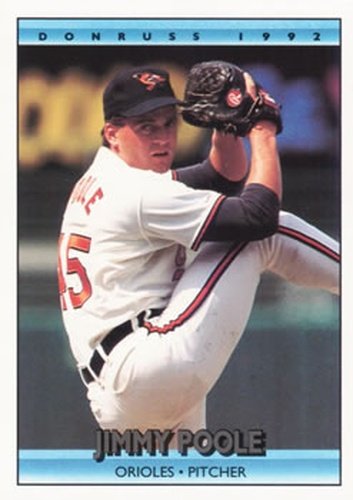 #600 Jim Poole - Baltimore Orioles - 1992 Donruss Baseball