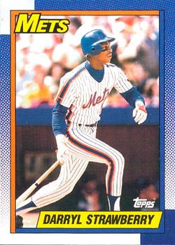 #600 Darryl Strawberry - New York Mets - 1990 O-Pee-Chee Baseball