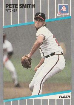 #600 Pete Smith - Atlanta Braves - 1989 Fleer Baseball