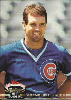 #600 Ryne Sandberg - Chicago Cubs - 1992 Stadium Club Baseball