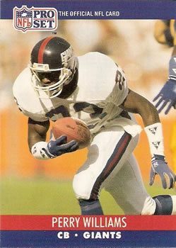 #600 Perry Williams - New York Giants - 1990 Pro Set Football
