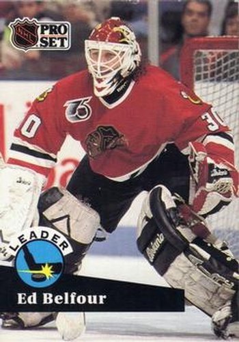 #600 Ed Belfour - 1991-92 Pro Set Hockey