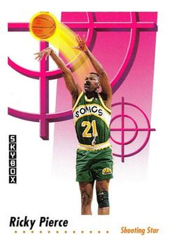 #600 Ricky Pierce - Seattle SuperSonics - 1991-92 SkyBox Basketball