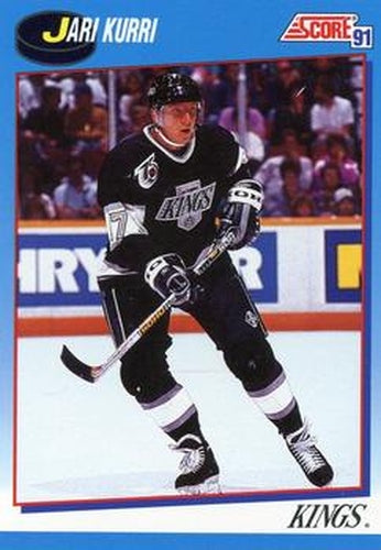 #600 Jari Kurri - Los Angeles Kings - 1991-92 Score Canadian Bilingual Hockey