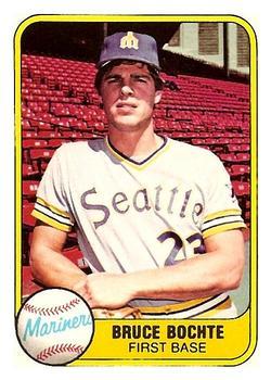 #600 Bruce Bochte - Seattle Mariners - 1981 Fleer Baseball