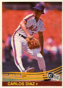 #600 Carlos Diaz - New York Mets - 1984 Donruss Baseball
