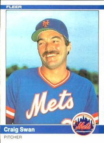 #600 Craig Swan - New York Mets - 1984 Fleer Baseball