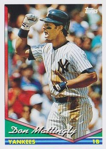 #600 Don Mattingly - New York Yankees - 1994 Topps Baseball