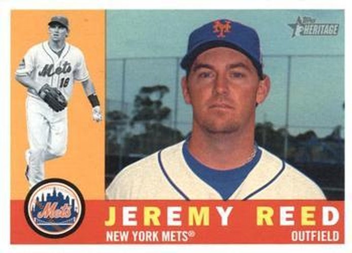 #600 Jeremy Reed - New York Mets - 2009 Topps Heritage Baseball