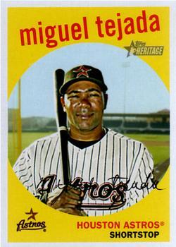 #600 Miguel Tejada - Houston Astros - 2008 Topps Heritage Baseball