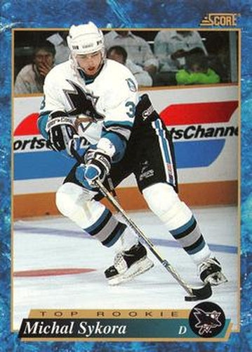 #600 Michal Sykora - San Jose Sharks - 1993-94 Score Canadian Hockey