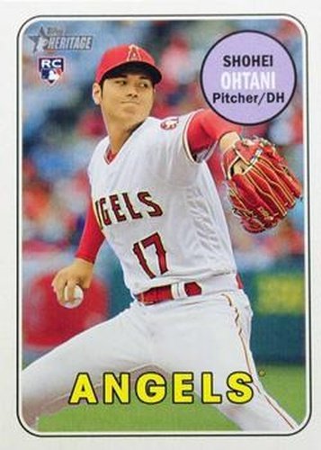 #600b Shohei Ohtani - Los Angeles Angels - 2018 Topps Heritage Baseball