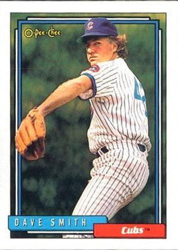 #601 Dave Smith - Chicago Cubs - 1992 O-Pee-Chee Baseball