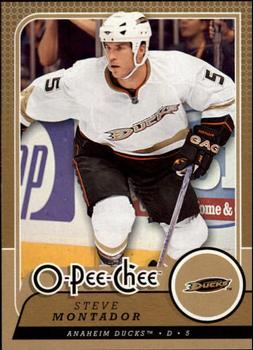 #601 Steve Montador - Anaheim Ducks - 2008-09 O-Pee-Chee Hockey