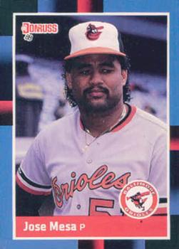 #601 Jose Mesa - Baltimore Orioles - 1988 Donruss Baseball