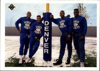 #601 Mike Croel / Greg Lewis / Keith Traylor / Kenny Walker - Denver Broncos - 1991 Upper Deck Football
