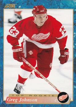 #601 Greg Johnson - Detroit Red Wings - 1993-94 Score Canadian Hockey