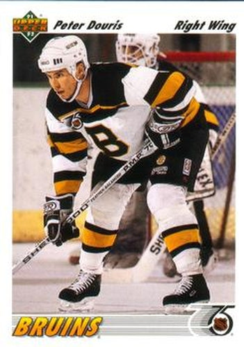 #601 Peter Douris - Boston Bruins - 1991-92 Upper Deck Hockey