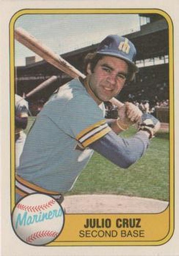#601 Julio Cruz - Seattle Mariners - 1981 Fleer Baseball