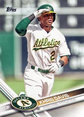 #601 Khris Davis - Oakland Athletics - 2017 Topps Baseball