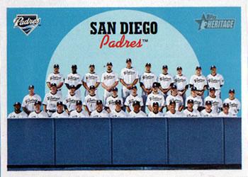 #601 San Diego Padres - San Diego Padres - 2008 Topps Heritage Baseball