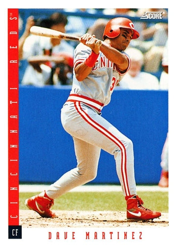 #601 Dave Martinez - Cincinnati Reds - 1993 Score Baseball