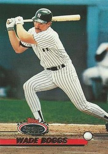 #601 Wade Boggs - New York Yankees - 1993 Stadium Club Baseball