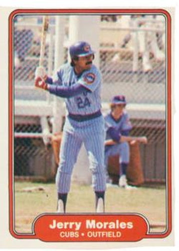 #601 Jerry Morales - Chicago Cubs - 1982 Fleer Baseball