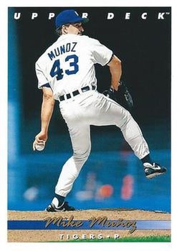 #601 Mike Munoz - Detroit Tigers - 1993 Upper Deck Baseball