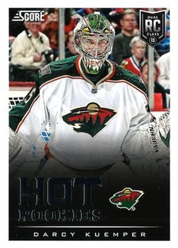 #601 Darcy Kuemper - Minnesota Wild - 2013-14 Score Hockey