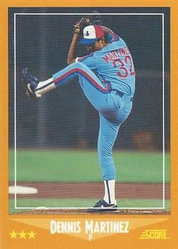 #601 Dennis Martinez - Montreal Expos - 1988 Score Baseball
